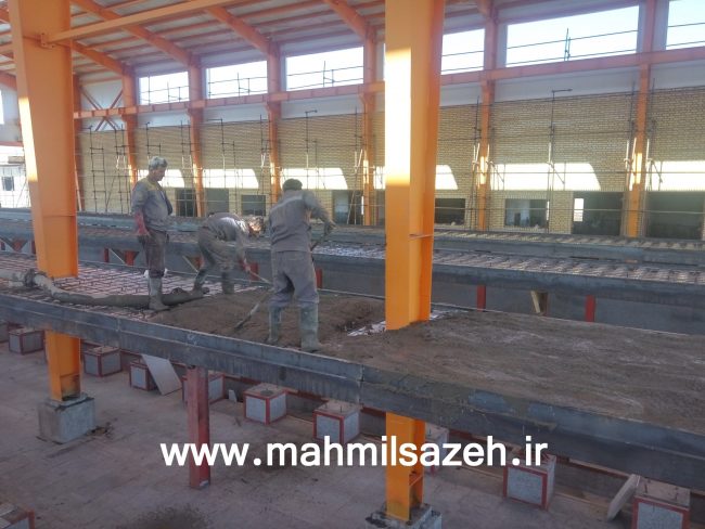 بتن ریزی پروژه ایستگاه راه آهن