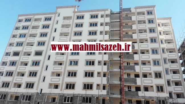 اجرای نمای مجتمع مسکونی 13 طبقه شرکت یاس