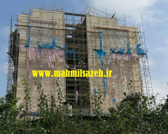 اجرای نمای مجتمع مسکونی آقای ولیزاده