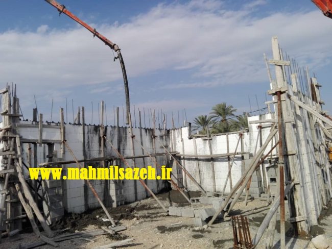 بتن ریزی پروژه آقای خوش نویس-گله دار فارس