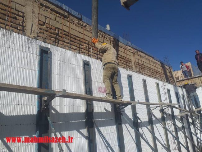 اجرای ICFساختمان آقای مرادی در ایوان ایلام