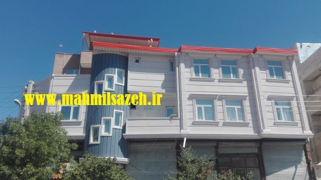 اجرای نمای مجتمع مسکونی آقای سلیمی