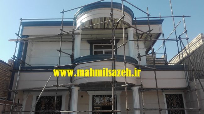 اجرای نمای ساختمان مسکونی آقای بهشاد
