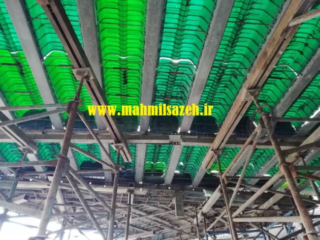 اجرای سقف فوم لس پروژه ساختمان مسکونی دانش