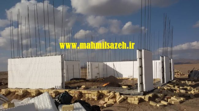 اجرای اسکلت ICF پروژه آقای قاسمی در آشتیان