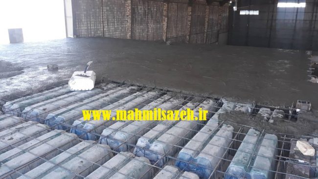 اجرای سقف فوم لس انبار مواد غذایی آقای افشاری