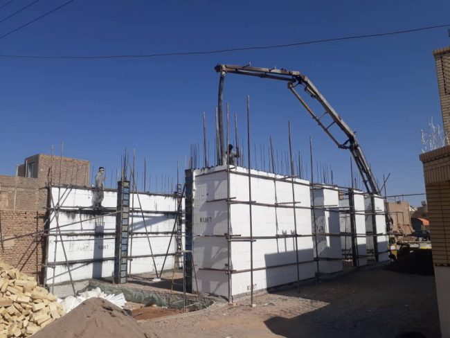 اجرای سازه ICF پروژه آقای هاتفی