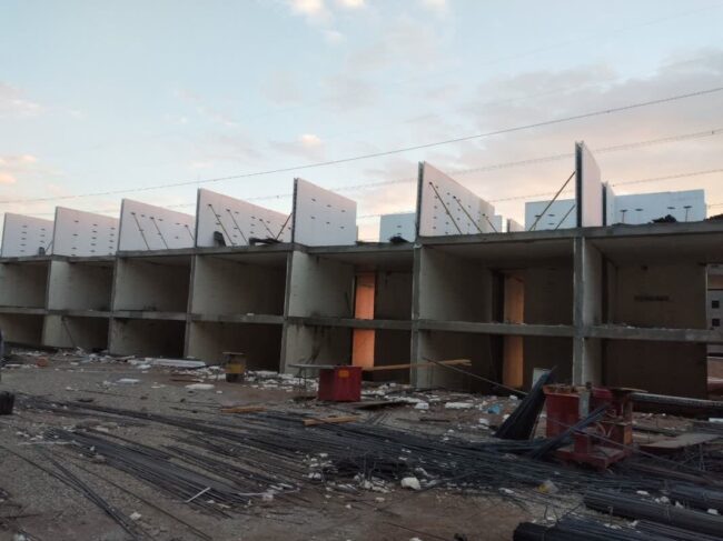 سقف سوم بلوک اول بتن ریزی